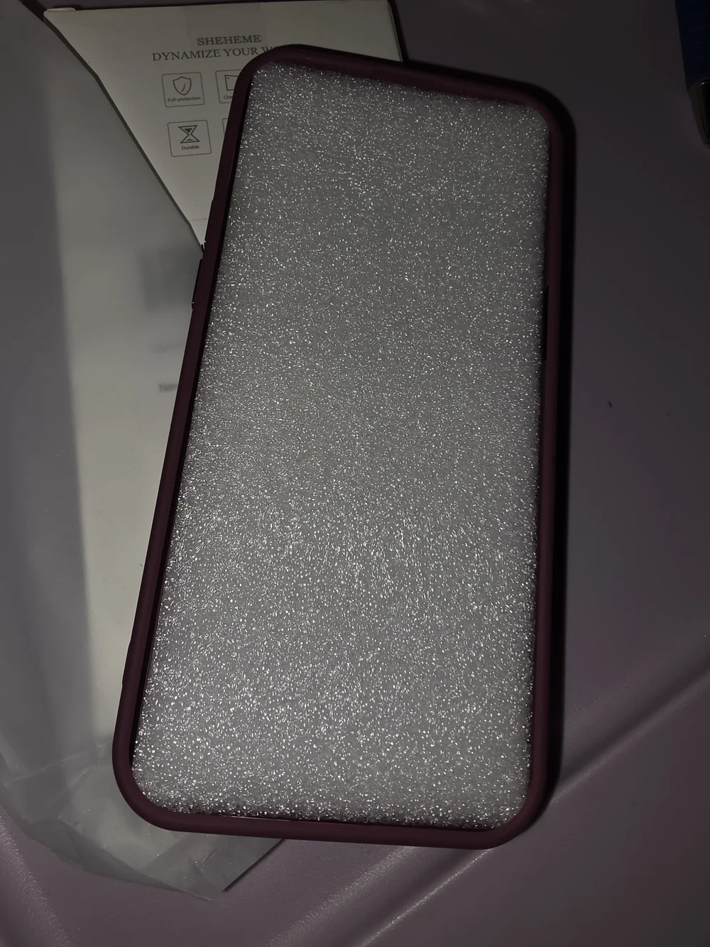Magenta Magnetic Protective Phone Case with Camera Ring